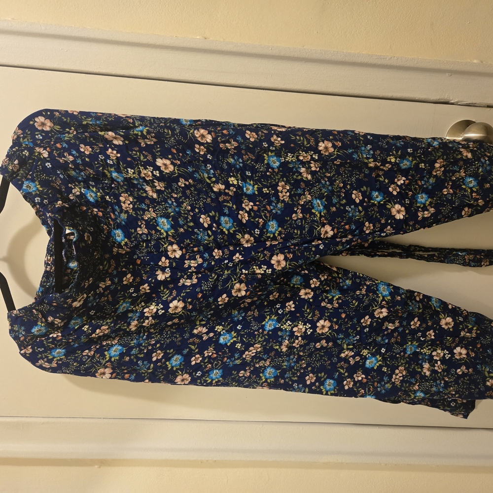 Xhilaration Navy Floral Garment